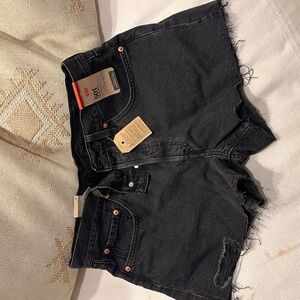 Levi's Women's Dark Denim Jean Shorts